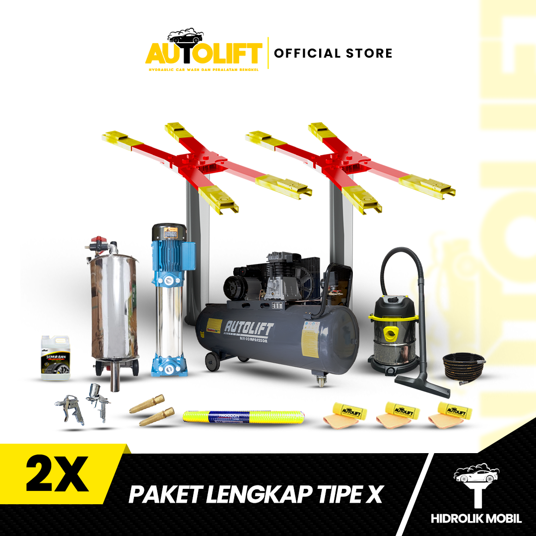 PAKET USAHA 2 HIDROLIK CUCI MOBIL TYPE X